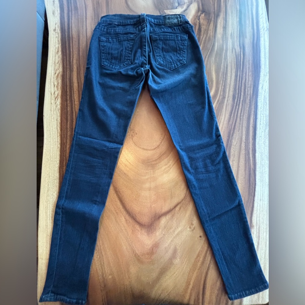True Religion Dark Blue Skinny Jeans Sz 25